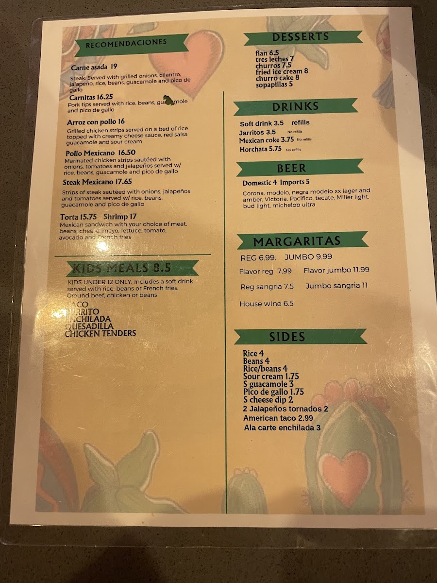 El Heredero (Mexican Food) Menu-3