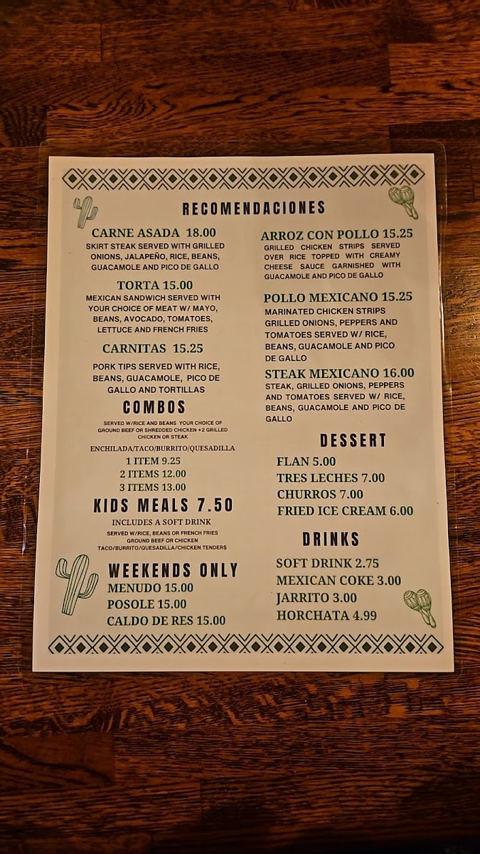 El Heredero (Mexican Food) Menu-4